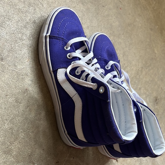 Custom purple high top vans. Worn once - Picture 3 of 4